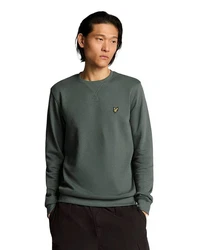Lyle & Scott Sweatshirt Crew Neck Dunkelgrün/Grün/Khaki