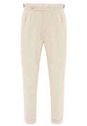 7/8-Strandhose Augusto - High Waist - Belt Detailed - Regular Fit