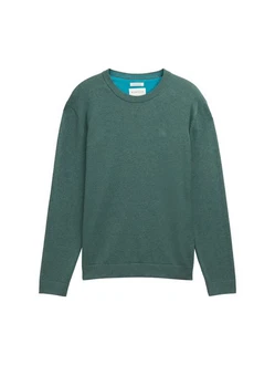 TOM TAILOR Strickpullover Basic Crewneck Knit TOM TAILOR Strickpullover Basic Crewneck Knit