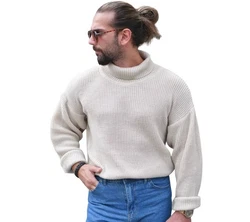 COFI Casuals Rollkragenpullover Herren Creme/Weiß/Beige/Khaki/Blau/Hellblau