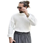 COFI Casuals Rollkragenpullover Herren Weiß/Creme
