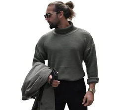 COFI Casuals Rollkragenpullover Herren Schwarz/Dunkelgrün/Khaki/Grau/Dunkelgrau
