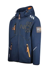 Geographical Norway Winterjacke ROBIN Hellblau/Dunkelblau/Blau/Gelb