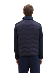 TOM TAILOR Hybridjacke Anorak Outdoorjacke Dunkelblau/Rot/Hellblau/Blau