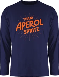 Shirtracer Rundhalsshirt Team Aperol Spritz Mdelsabend Spritztour Aperol Geschenk Karneval & Fasching Hautfarben/Dunkelblau/Orange/Hellblau/Lila