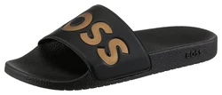 BOSS Pantolette Aryeh Braun/Schwarz/Gold/Rosa