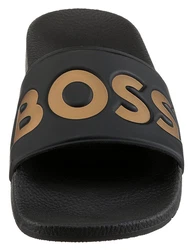 BOSS Pantolette Aryeh Braun/Schwarz/Gold/Rosa