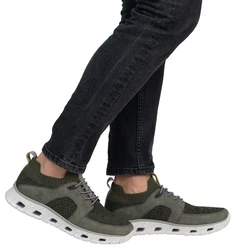 RIEKER Sport Slip-On Sneaker Dunkelgrün/Grün
