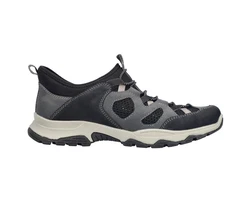 Rieker Herren Slipper Dunkelblau/Grau/Dunkelgrau