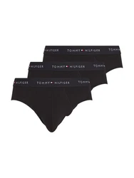 Tommy Hilfiger Underwear Slip 3P BRIEF DTM mit Logo-Elastikbund Schwarz