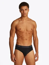 Tommy Hilfiger Underwear Slip 3P BRIEF DTM mit Logo-Elastikbund Schwarz