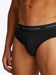 Tommy Hilfiger Underwear Slip 3P BRIEF DTM mit Logo-Elastikbund Schwarz