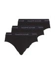 Tommy Hilfiger Underwear Slip 3P BRIEF DTM mit Logo-Elastikbund Schwarz