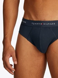 Tommy Hilfiger Underwear Slip 3P BRIEF DTM mit Logo-Elastikbund Dunkelblau