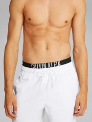 Calvin Klein Swimwear Badeshorts MEDIUM DOUBLE WB Creme/Weiß/Hellblau