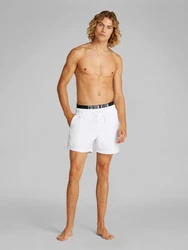 Calvin Klein Swimwear Badeshorts MEDIUM DOUBLE WB Creme/Weiß/Hellblau