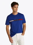 Tommy Hilfiger T-Shirt HILFIGER CHEST INSERT TEE Dunkelblau/Blau/Hellblau