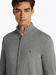 Tommy Hilfiger Strickjacke ESSENTIAL COTTON ZIP THRU Grau/Hellgrau/Dunkelgrau