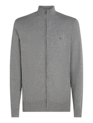 Tommy Hilfiger Strickjacke ESSENTIAL COTTON ZIP THRU Grau/Hellgrau/Dunkelgrau