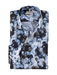 OLYMP Businesshemd Level Five body fit Blau/Dunkelblau/Grau