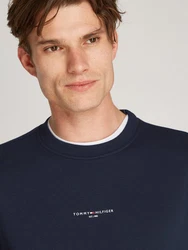 Tommy Hilfiger Sweatshirt SMALL TOMMY LOGO CREWNECK Dunkelblau