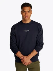 Tommy Hilfiger Sweatshirt SMALL TOMMY LOGO CREWNECK Dunkelblau