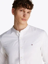 Tommy Hilfiger Langarmhemd FLEX POPLIN SOLID MAO RF SHIRT Weiß/Creme/Khaki/Grau/Hellblau
