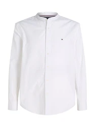 Tommy Hilfiger Langarmhemd FLEX POPLIN SOLID MAO RF SHIRT Weiß/Creme/Khaki/Grau/Hellblau