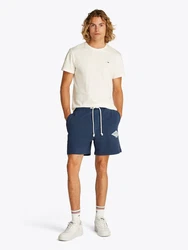 Tommy Jeans Sweatshorts TJM REG VARSITY GRAPHICS SHORT Blau/Dunkelblau/Hellblau