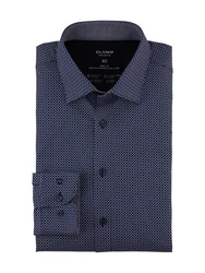 OLYMP Businesshemd 24/7 Level 5 Jersey Dunkelblau/Hellblau