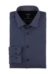 OLYMP Businesshemd 24/7 Level 5 Jersey Dunkelblau/Hellblau