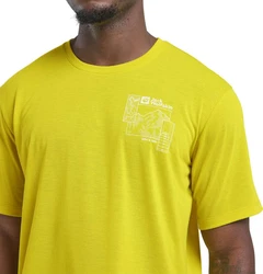 Jack Wolfskin T-Shirt VONNAN GRAPHIC Gelb/Neonfarben/Grün