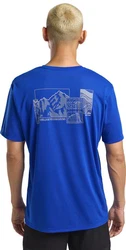 Jack Wolfskin T-Shirt VONNAN GRAPHIC Blau