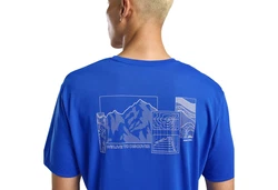 Jack Wolfskin T-Shirt VONNAN GRAPHIC Blau