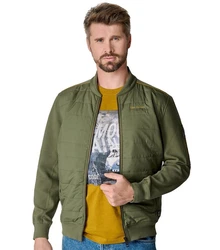 CASAMODA Outdoorjacke Sweatjacke Dunkelgrün/Khaki/Grün