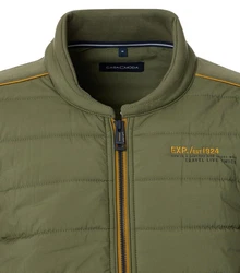 CASAMODA Outdoorjacke Sweatjacke Dunkelgrün/Khaki/Grün
