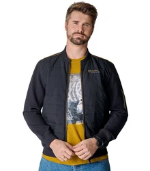 CASAMODA Outdoorjacke Sweatjacke Hellblau/Dunkelblau/Grau