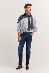 bugatti 5-Pocket Jeans Blau/Dunkelblau