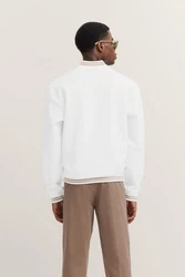 bugatti Sweatjacke mit Reißverschluss Creme/Weiß/Schwarz/Grau