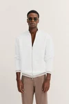 bugatti Sweatjacke mit Reißverschluss Creme/Weiß/Schwarz/Grau
