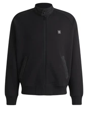 HUGO Sweatjacke Diwano Schwarz/Dunkelgrau