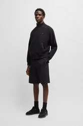 HUGO Sweatjacke Diwano Schwarz/Dunkelgrau