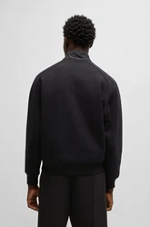 HUGO Sweatjacke Diwano Schwarz/Dunkelgrau