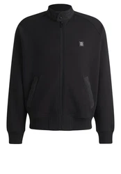 HUGO Sweatjacke Diwano Schwarz/Dunkelgrau