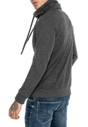 RedBridge Sweatshirt mit Schalkragen Dunkelgrau/Grau