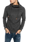 RedBridge Sweatshirt mit Schalkragen Dunkelgrau/Grau