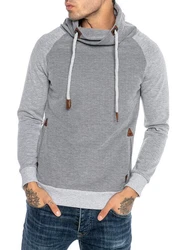 RedBridge Sweatshirt mit Schalkragen Grau/Hellgrau/Braun/Dunkelgrau