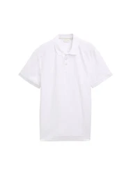 TOM TAILOR Poloshirt Jersey Weiß/Creme