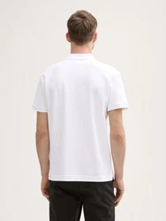 TOM TAILOR Poloshirt Jersey Weiß/Creme