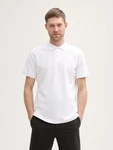 TOM TAILOR Poloshirt Jersey Weiß/Creme